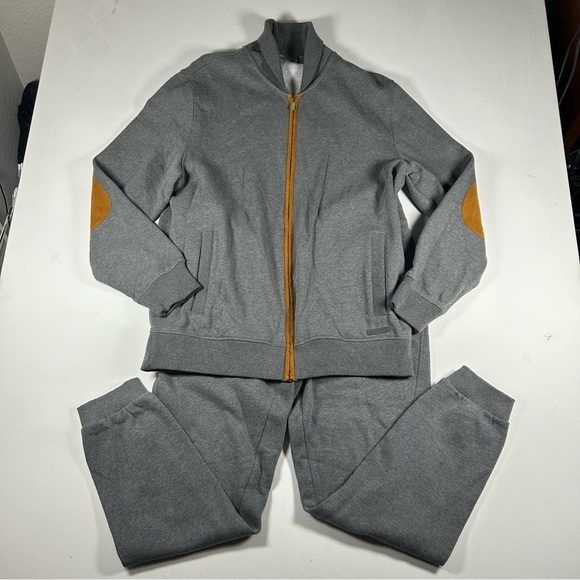 Sean John Sweatsuit Track Suit Gray XXL Jacket & XL Pants Men's Hip Hop Y2K